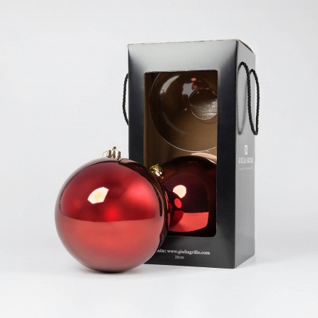 Glänzende Weihnachtskugel „Shiny Red“ ⌀20cm, 2 Stück/Set Glänzende Weihnachtskugel „Shiny Red“ ⌀20cm, 2 Stück/Set
