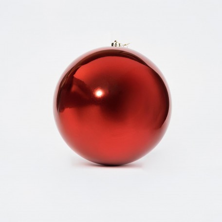 Glänzende Weihnachtskugel „Shiny Red“ ⌀30cm