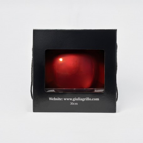 Glänzende Weihnachtskugel „Shiny Red“ ⌀30cm