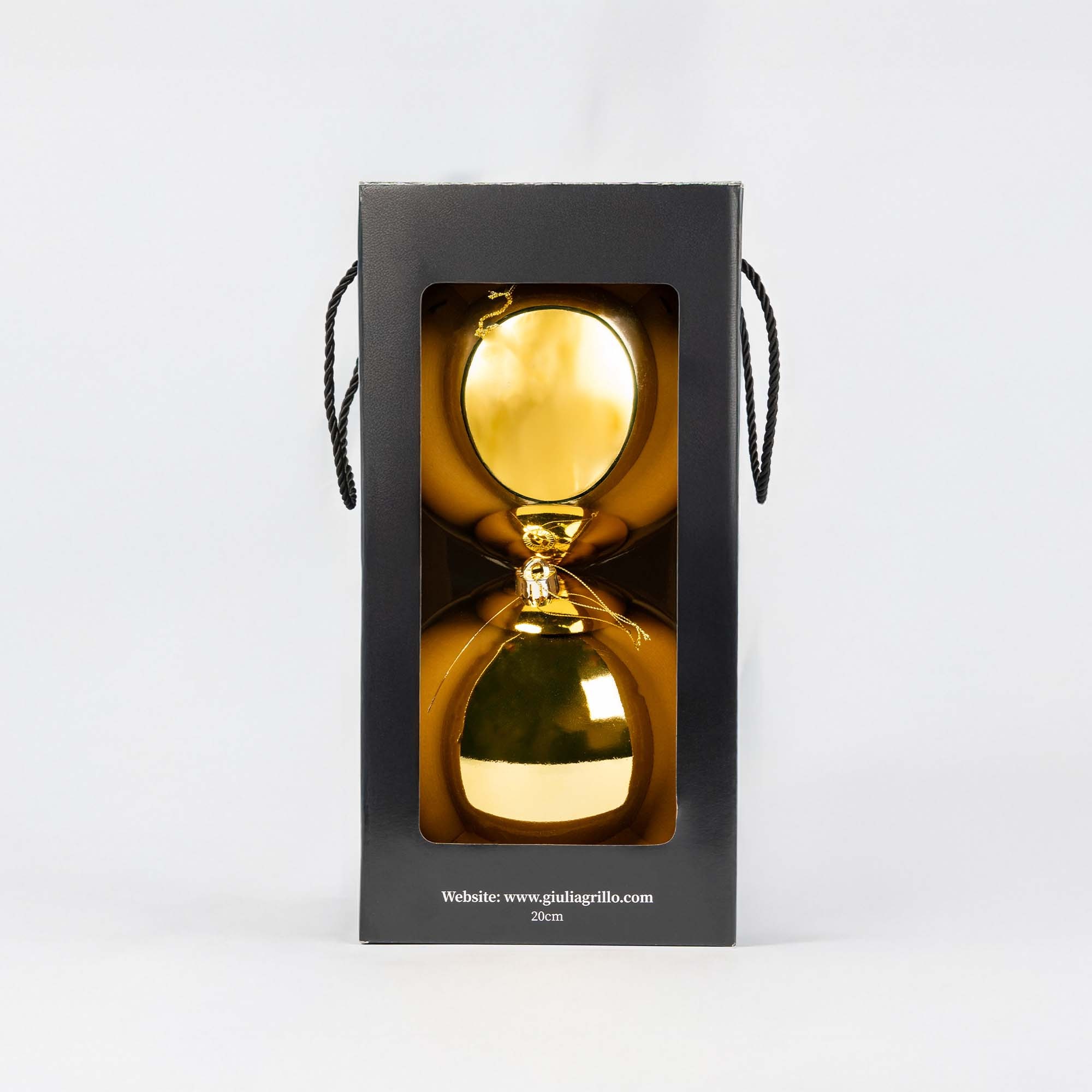 Giulia Grillo Sfera Natalizia Lucida Oro ⌀20cm, 2pcs/set