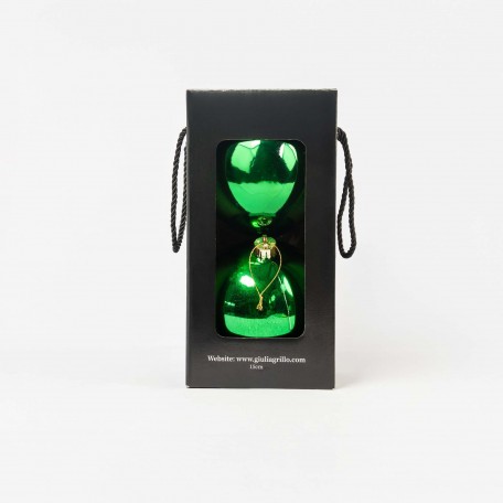 Boules de Noël Brillantes "Vert Éclatant" ⌀15cm, lot de 2