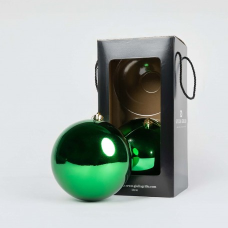 Shiny Green Christmas Baubles ⌀20cm, 2pcs/set Shiny Green Christmas Baubles ⌀20cm, 2pcs/set