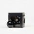 Boules de Noël Brillantes "Noir Éclatant" ⌀10cm, lot de 4 pièces
