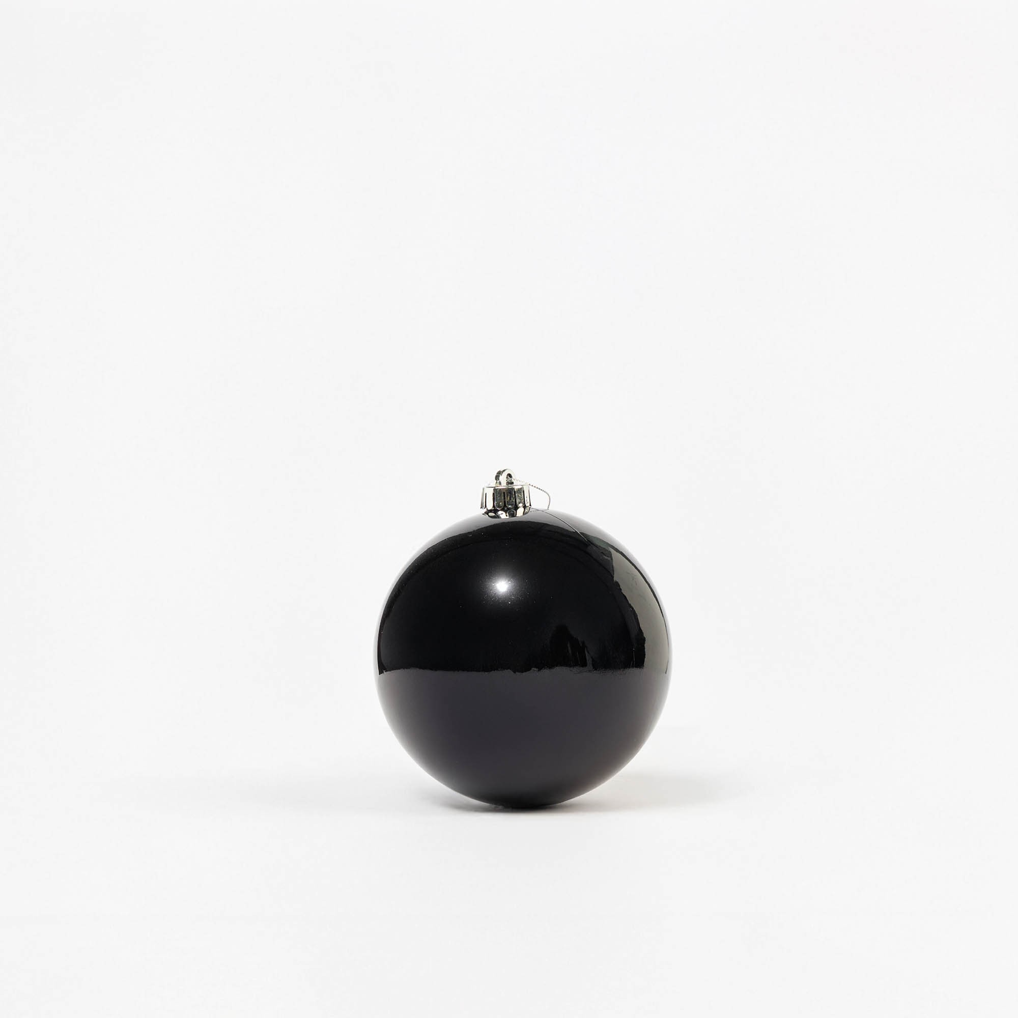 Giulia Grillo Glänzende Weihnachtskugeln „Shiny Black“ ⌀15cm, 2 Stück/Set
