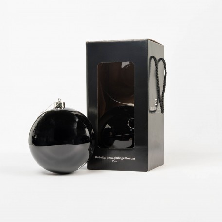Glänzende Weihnachtskugeln „Shiny Black“ ⌀15cm, 2 Stück/Set Glänzende Weihnachtskugeln „Shiny Black“ ⌀15cm, 2 Stück/Set