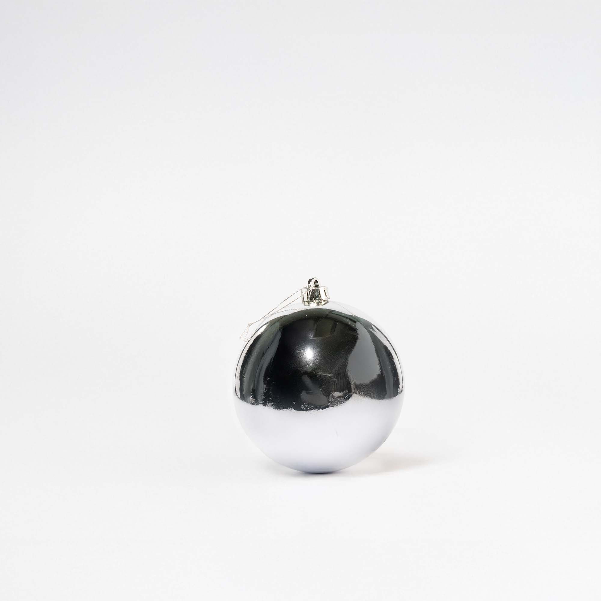 Giulia Grillo Sfera Natalizia Lucida Silver ⌀15cm, 2pcs/set