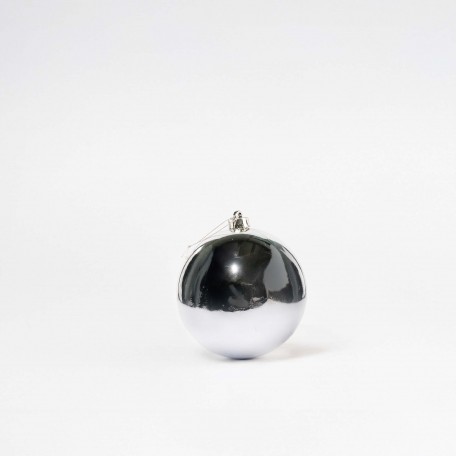 Sfera Natalizia Lucida Silver ⌀15cm, 2pcs/set