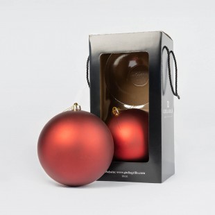 Boules de Noël Mat "Rouge...