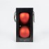 Boules de Noël Mat "Rouge Mat" ⌀20cm, lot de 2 pièces