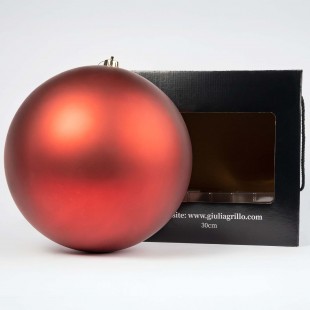 Sfera Natalizia Opaca Rossa...