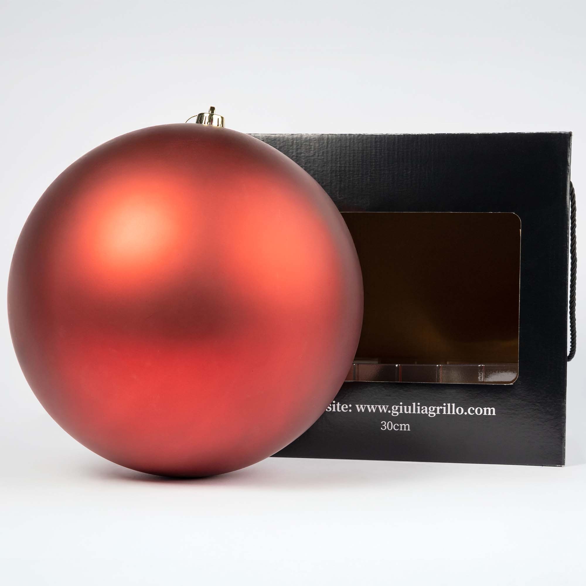 Giulia Grillo Bola de Navidad Mate "Rojo Mate" ⌀30cm