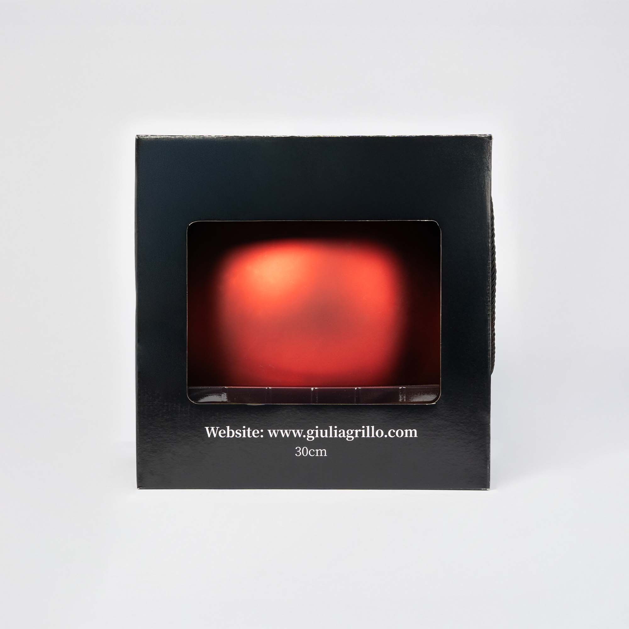 Giulia Grillo Sfera Natalizia Opaca Rossa ⌀30cm