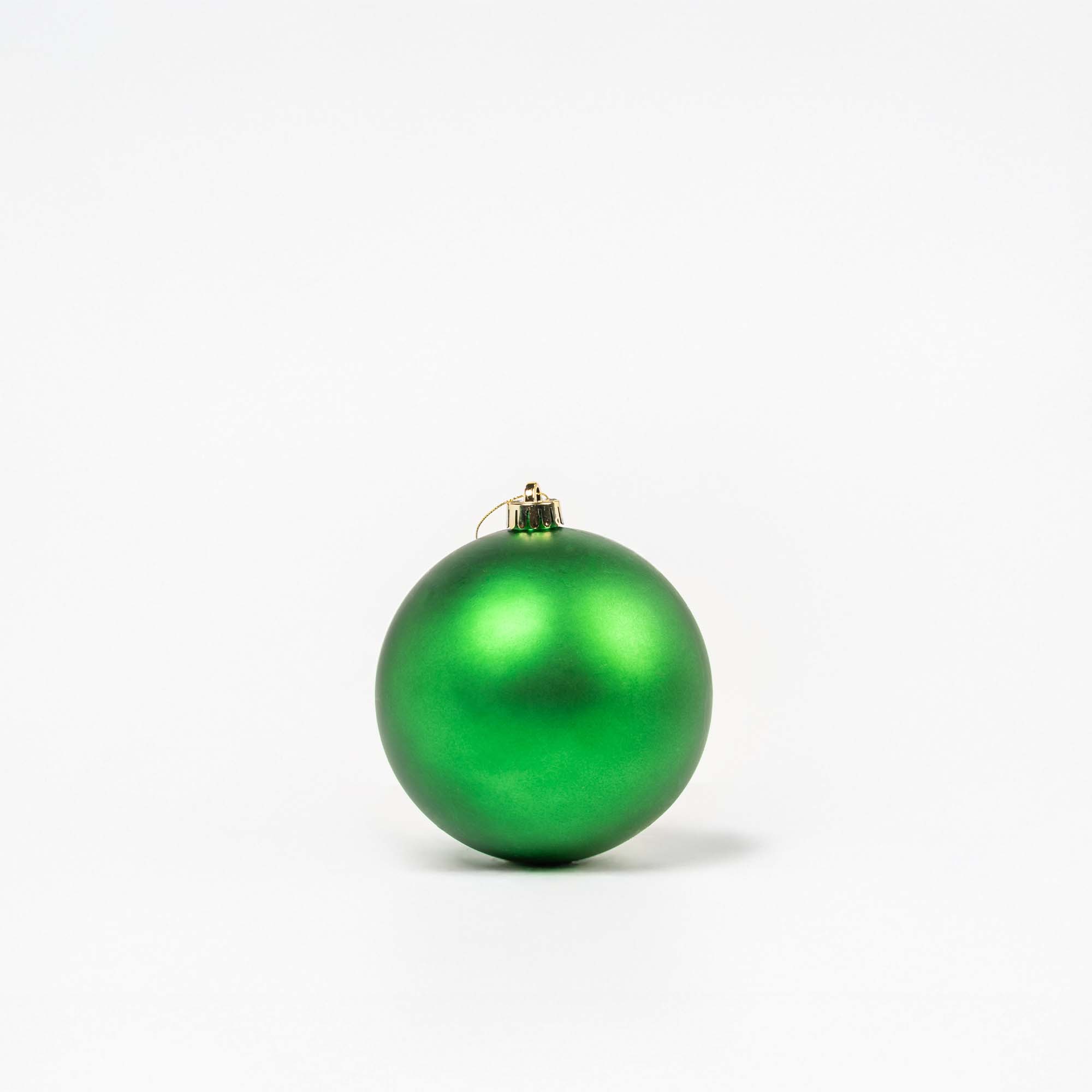 Giulia Grillo Matte Weihnachtskugeln „Grün Matt“ ⌀15cm, 2er-Set