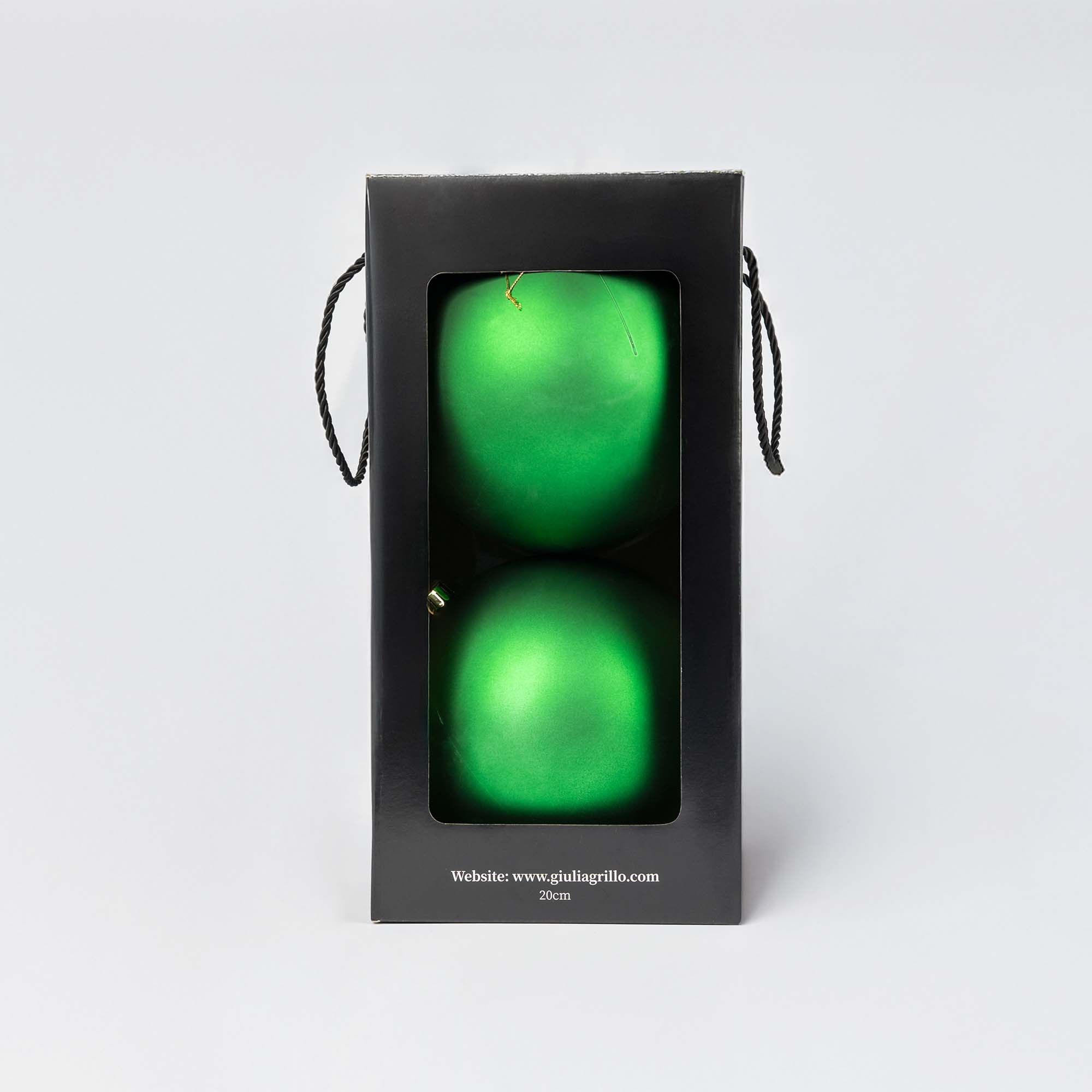 Giulia Grillo Sfera Natalizia Opaca Verde ⌀20cm, 2pcs/set