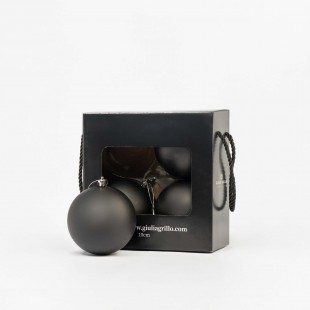 Boules de Noël Mates "Noir...