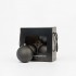 Matte Weihnachtskugeln „Schwarz Matt“ ⌀10cm, 4 Stück/Set
