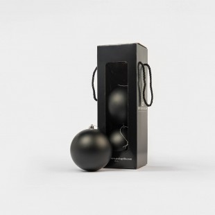 Boules de Noël Mates "Noir...
