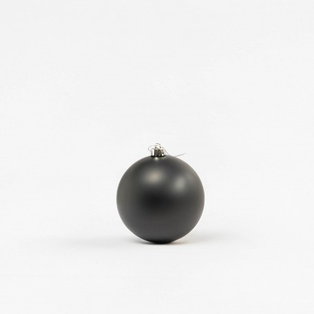 Matte Weihnachtskugeln „Schwarz Matt“ ⌀15cm, 2 Stück/Set