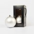 Matte Weihnachtskugeln „Silber Matt“ ⌀15cm, 2 Stück/Set