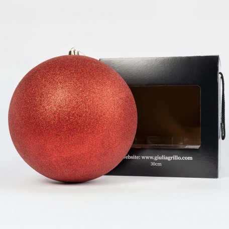 Sfera Natalizia Glitter Rossa ⌀30cm