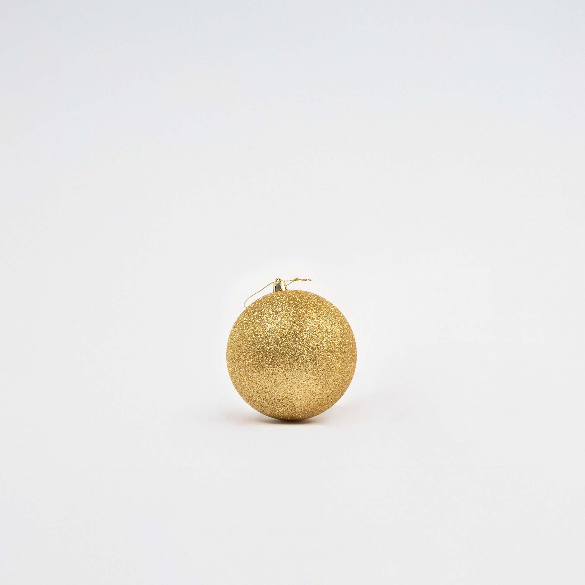 Giulia Grillo Glitzernde Weihnachtskugeln „Glitter Gold“ ⌀12cm, 3er-Set