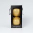 Sfera Natalizia Glitter Oro ⌀20cm, 2pcs/set