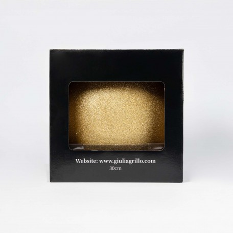 Glitzernde Weihnachtskugel „Glitter Gold“ ⌀30cm