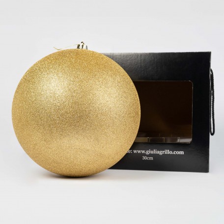 Boule de Noël Pailletée "Or Pailleté" ⌀30cm