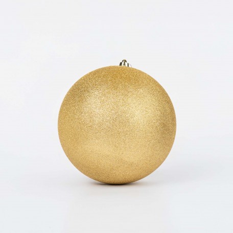 Glitzernde Weihnachtskugel „Glitter Gold“ ⌀30cm