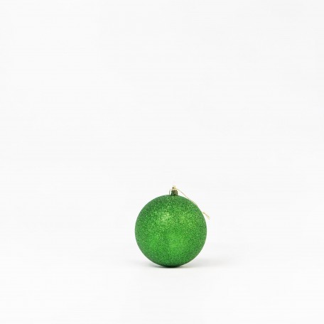 Boules de Noël Pailletées "Vert Pailleté" ⌀10cm, lot de 4
