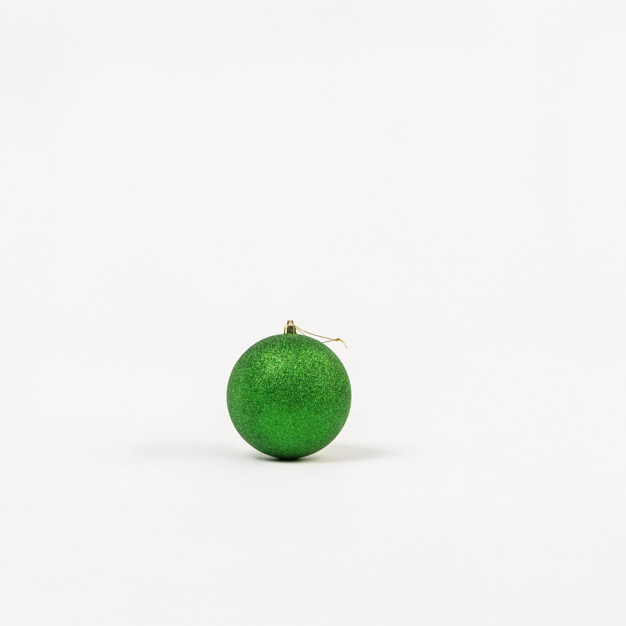 Giulia Grillo Boules de Noël Pailletées "Vert Pailleté" ⌀12cm, lot de 3