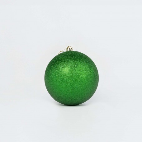 Boules de Noël Pailletées "Vert Pailleté" ⌀20cm, lot de 2