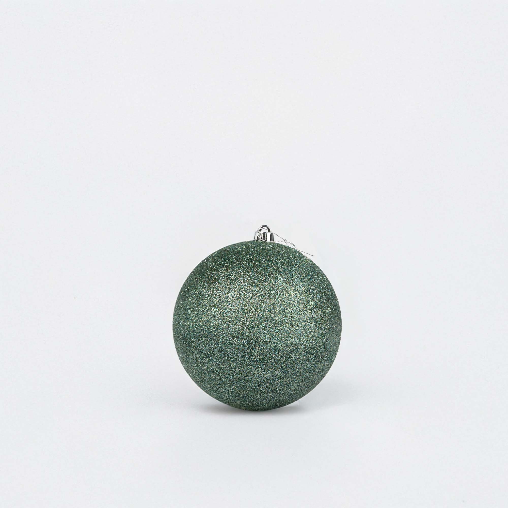 Giulia Grillo Sfera Natalizia Glitter Verde Chiaro ⌀20cm, 2pcs/set