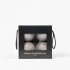 Sfera Natalizia Glitter Grigia ⌀10cm, 4pcs/set