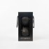 Glitzernde Weihnachtskugeln „Glitter Schwarz“ ⌀15cm, 2er-Set