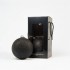 Boules de Noël Pailletées "Noir Pailleté" ⌀15cm, lot de 2