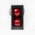 Boules de Noël Nacrées "Rouge Nacré" ⌀20cm, lot de 2