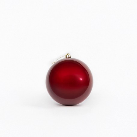 Boules de Noël Nacrées "Rouge Nacré" ⌀20cm, lot de 2