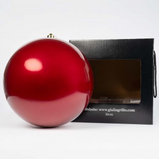 Boule de Noël Nacrée "Rouge...