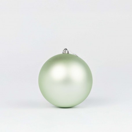 Matte Weihnachtskugeln „Hellgrün Matt“ ⌀20cm, 2er-Set