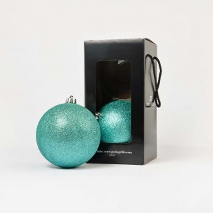 Glitzer Weihnachtskugeln...