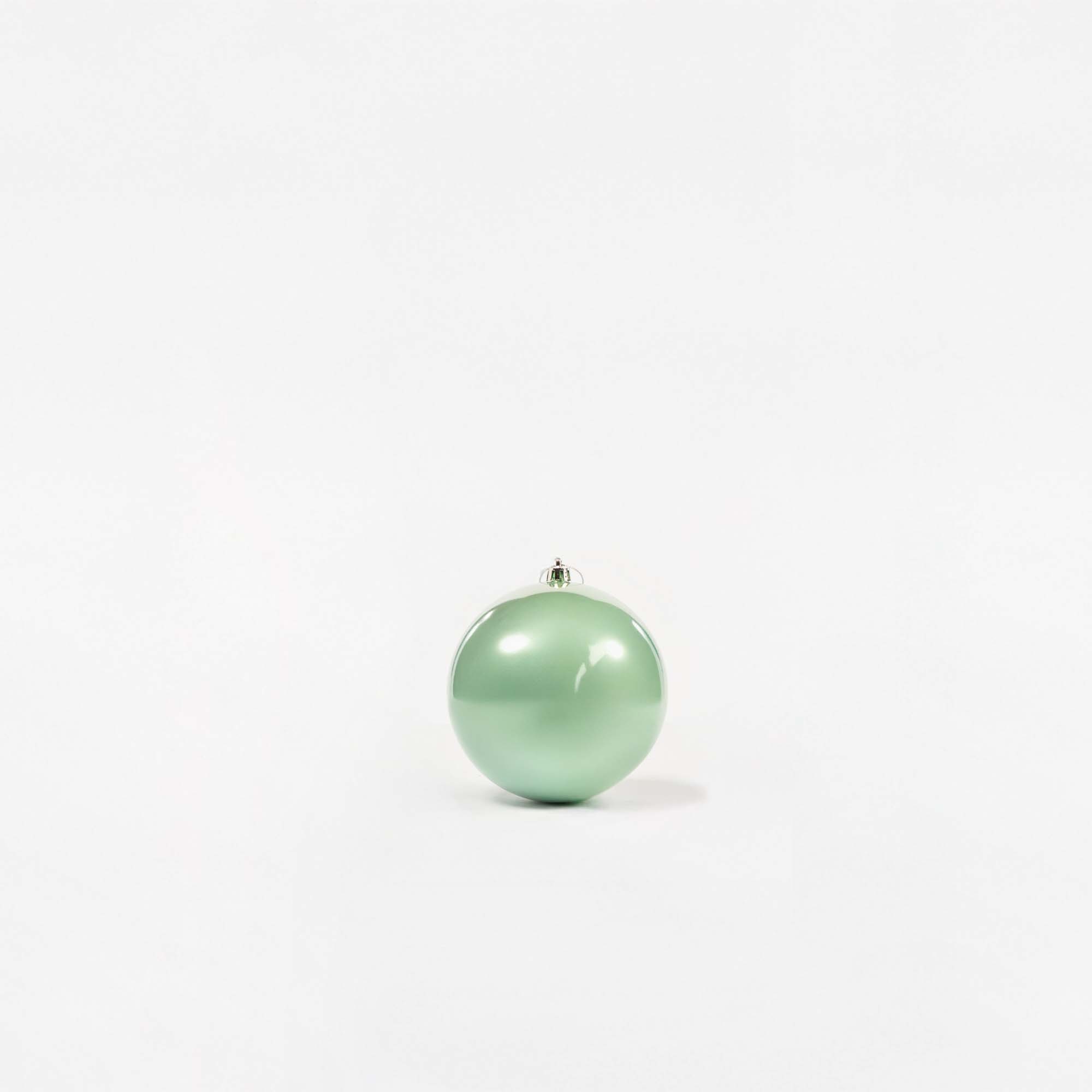 Giulia Grillo Boules de Noël Nacrées "Vert Clair Nacré" ⌀12cm, lot de 3