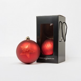 Matte Weihnachtskugeln mit...