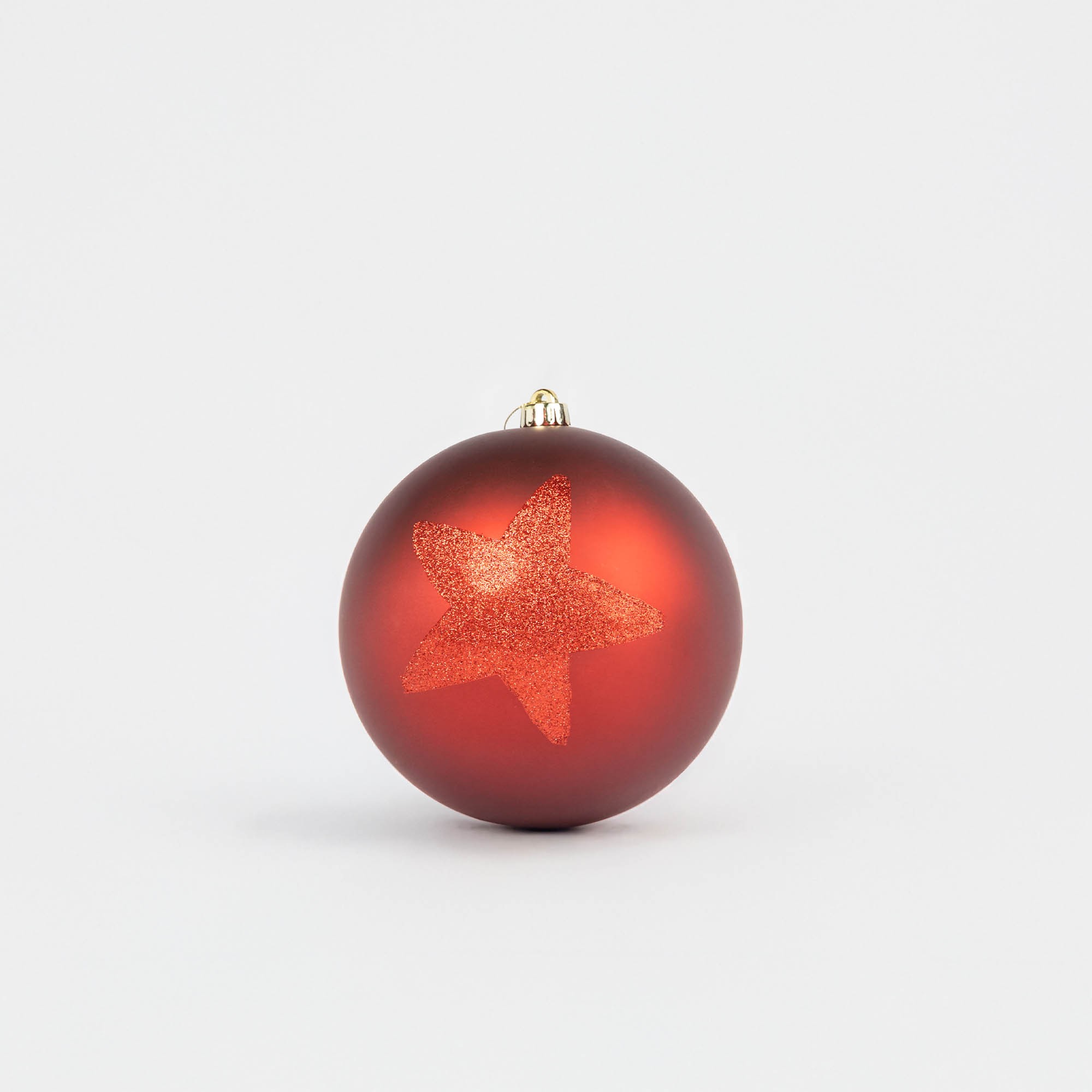 Giulia Grillo Bolas de Navidad Mate con Diseño "Patrón Rojo" ⌀20cm, set de 2
