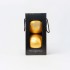 Bolas de Navidad Mate con Diseño "Patrón Dorado" ⌀15cm, set de 2