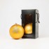 Bolas de Navidad Mate con Diseño "Patrón Dorado" ⌀15cm, set de 2