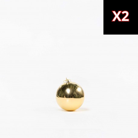 Mix Goldene Weihnachtskugeln (2 Glänzend, 1 Matt, 1 Glitzernd) ⌀10cm, 4 Stück/Set