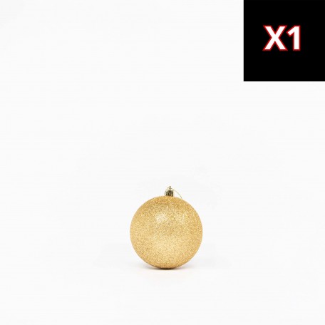 Mix Goldene Weihnachtskugeln (2 Glänzend, 1 Matt, 1 Glitzernd) ⌀10cm, 4 Stück/Set