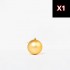 Mix Sfere Natalizie Oro (2pcs lucide, 1pcs opaca, 1pcs Glitter) ⌀10cm, 4pcs/set