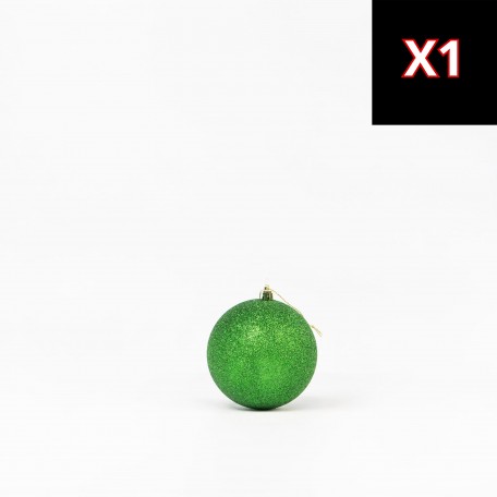 Mix Grüne Weihnachtskugeln (2 Glänzend, 1 Matt, 1 Glitzernd) ⌀10cm, 4 Stück/Set